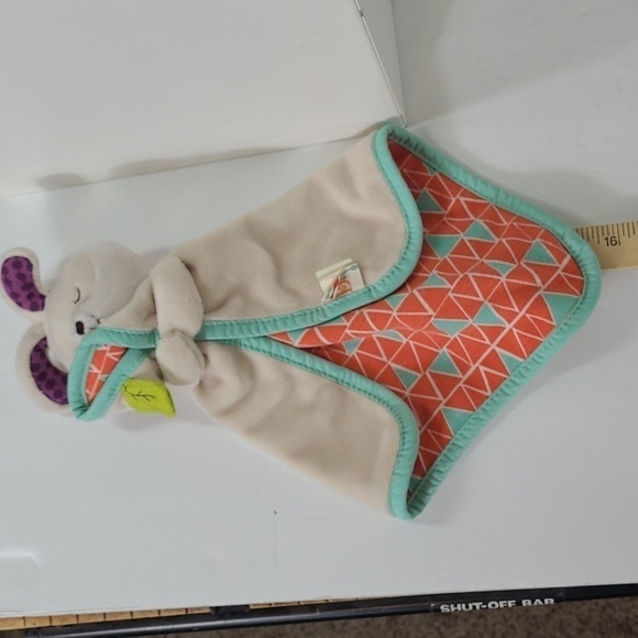 B Baby Snugglies Fluffy Bunz Bunny Rabbit Lovey Lovie Security Blanket - Picture 9 of 9